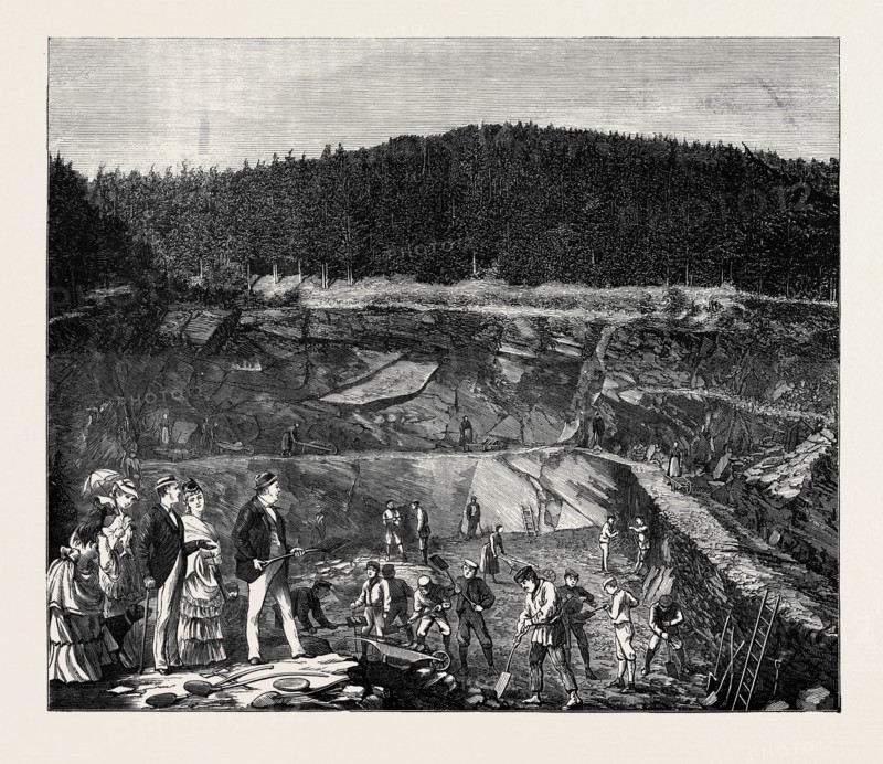 IN THE HARZ MOUNTAINS: SLATE WORKING, THE FIRST INTRODUCTION OF BRITISH SPADES AT THE FRANKENBERG QUARRY