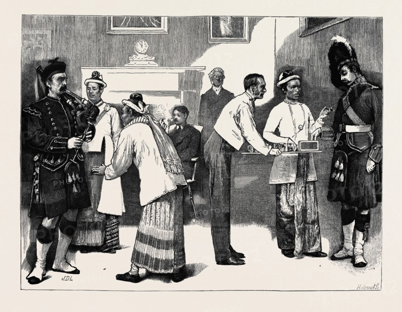 THE BURMESE AMBASSADORS AT EDINBURGH CASTLE
