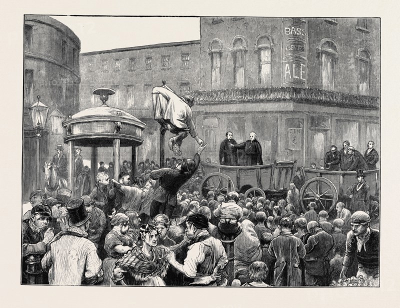 ARCHBISHOP MANNING ADMINISTERING THE PLEDGE ON CLERKENWELL GREEN