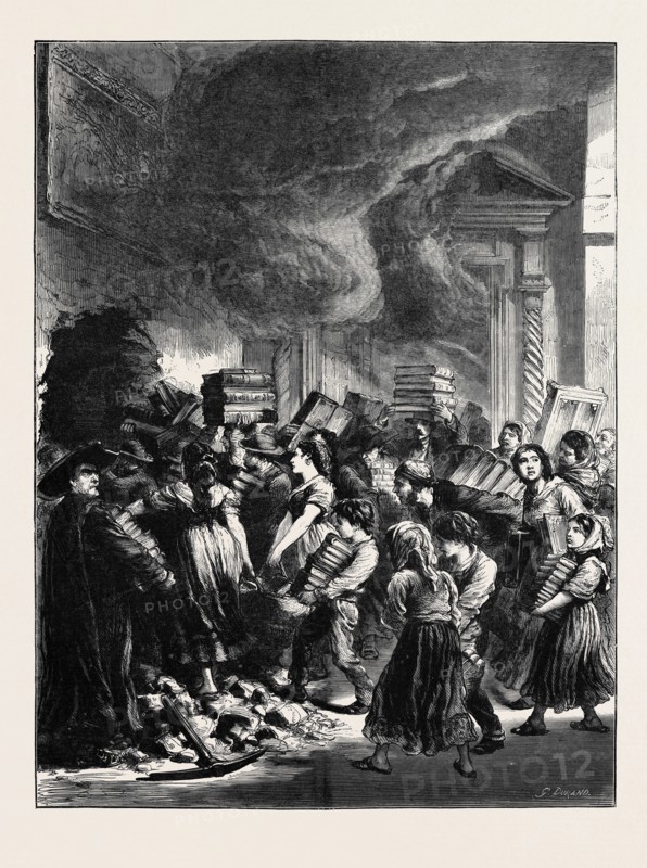THE LATE FIRE AT THE ESCURIAL PALACE: RESCUING BOOKS FROM THE LIBRARY