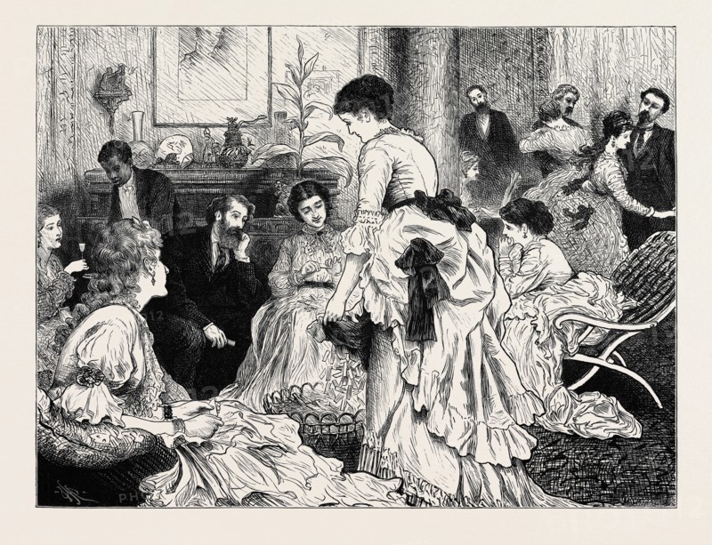 THE PRESIDENTIAL ELECTION IN AMERICA, FOLDING BALLOTS: A SCENE IN A NEW YORK POLITICIAN'S HOUSE