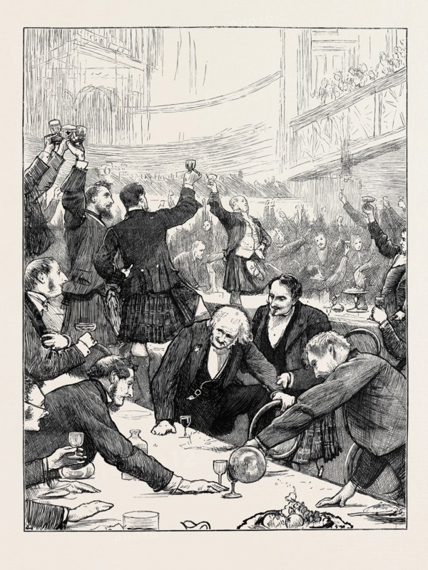 ST. ANDREW'S DAY: BANQUET OF THE SCOTTISH CORPORATION AT ST. JAMES'S HALL: A TOAST WITH HIGHLAND HONOURS