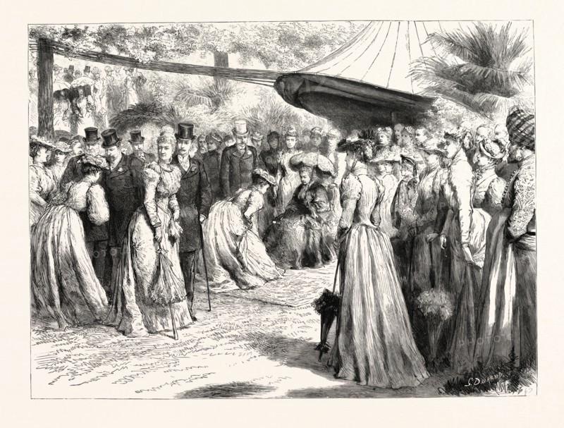 THE VISIT OF THE GERMAN EMPEROR: THE GARDEN PARTY GIVEN AT MARLBOROUGH HOUSE BY THE PRINCE AND PRINCESS OF WALES