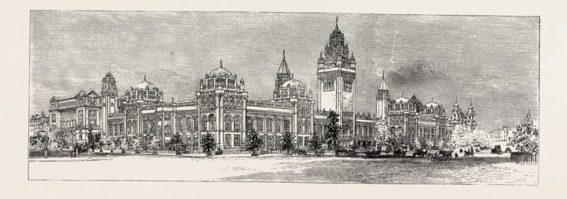 THE SOUTH KENSINGTON MUSEUM COMPETITION: MR. ASTON WEBB'S DESIGN, WHICH HAS BEEN ACCEPTED BY THE GOVERNMENT
