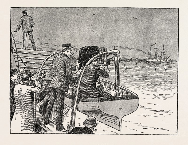 THE VISIT OF THE FRENCH FLEET: THE FIRST SHOT AT THE FRENCH FLEET