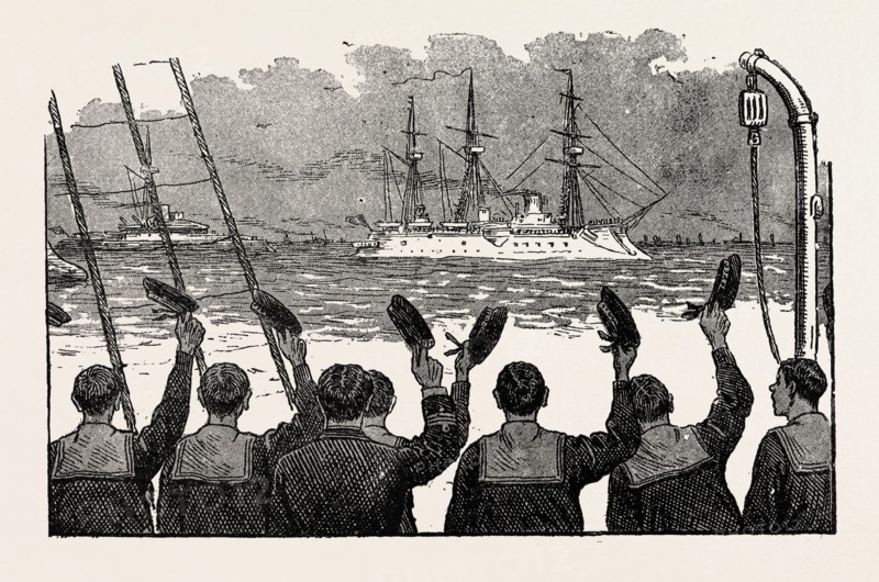 THE VISIT OF THE FRENCH FLEET: MUTUAL CONGRATULATIONS
