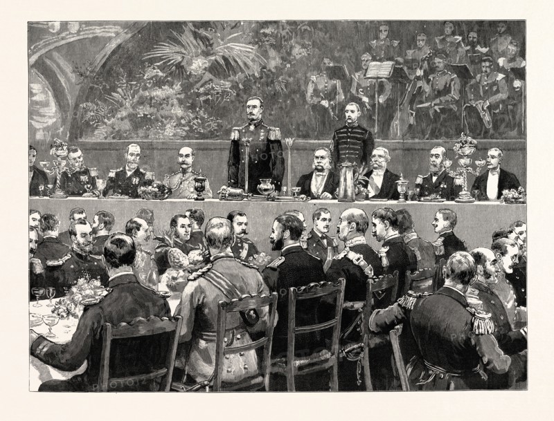 THE VISIT OF THE FRENCH FLEET: ADMERIL GERVAIS RETURNING THANKS: "La reception flatteuse et cordiale par la flotte Britannique nous a beaucoup touché, et nous avons été profondement émus et honorés par les généreuses attentions dont on nous a entouré.", Extract from Admiral Gervais' speech