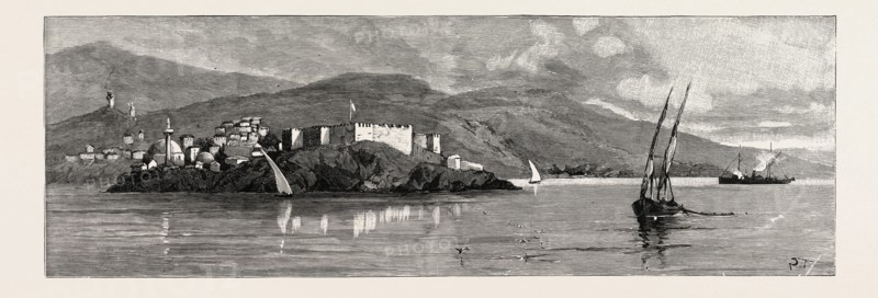 THE EASTERN QUESTION, PORT SIGRI, IN MITYLENE, FALSELY REPORTED TO HAVE BEEN OCCUPIED BY A BRITISH FORCE