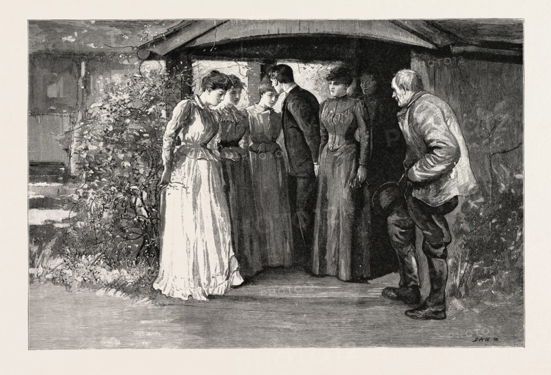 TESS OF THE D'URBERVILLES: "As he passed them he kissed them in succession where they stood, saying 'Good bye' to each as he did so"