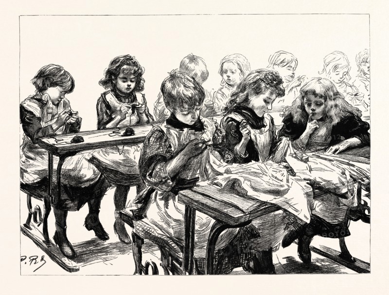 THE FREE EDUCATION ACT, THE SEWING CLASS OF ELDER GIRLS