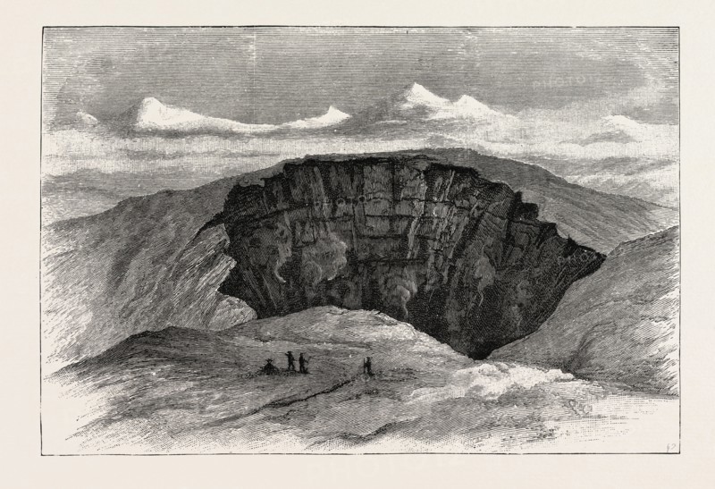 THE CRATER OF THE ACTIVE VOLCANO, ASAMAYAMA