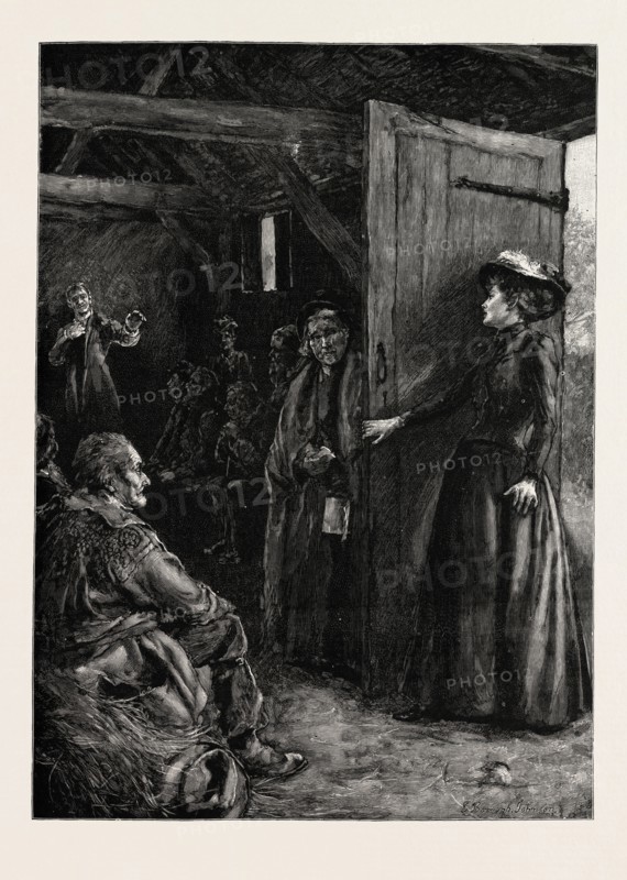 TESS OF THE D'URBERVILLES: "The three o'clock sun shone full upon him, and the strange enervating conviction which had been gaining ground in Tess ever since she had heard his words distinctly, was at last established as a fact indeed. The preacher was Alec D'Urberville"