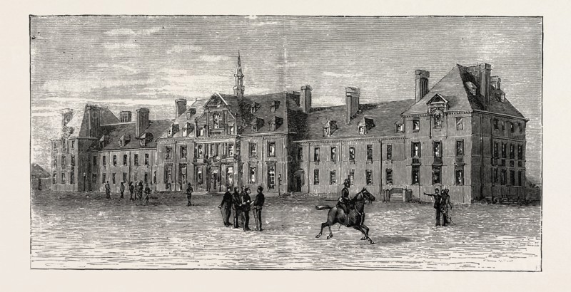 THE NEW MARLBOROUGH BARRACKS, DUBLIN, Where Prince George of Wales was staying at the time when he is considered to have contracted the Typhoid Fever
