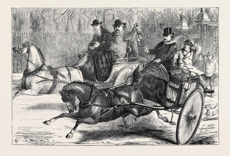 NEWSPAPER CORRESPONDENTS RACING FROM SANDRINGHAM