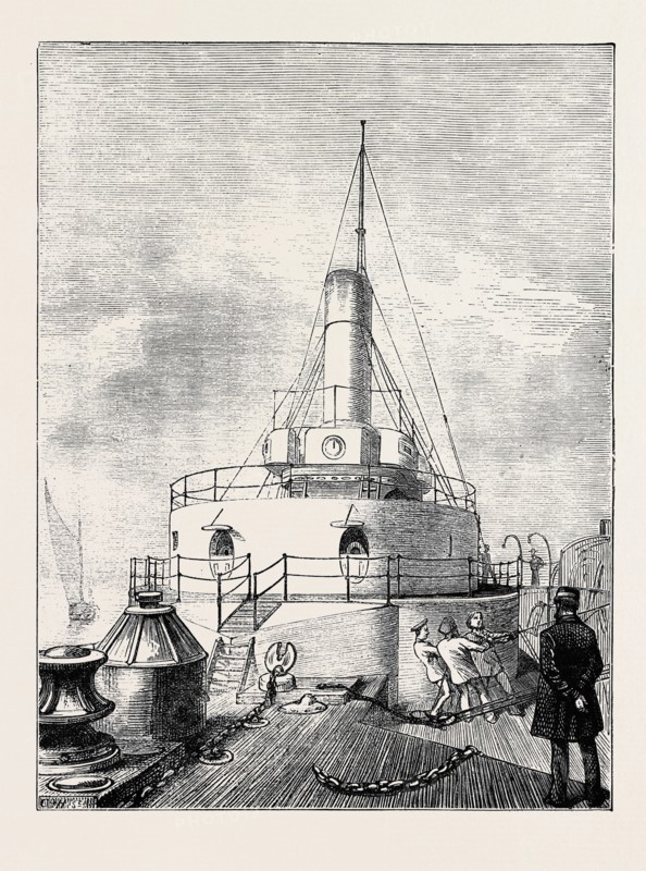 THE NAVY, H.M.S. "GLATTON": THE TURRET