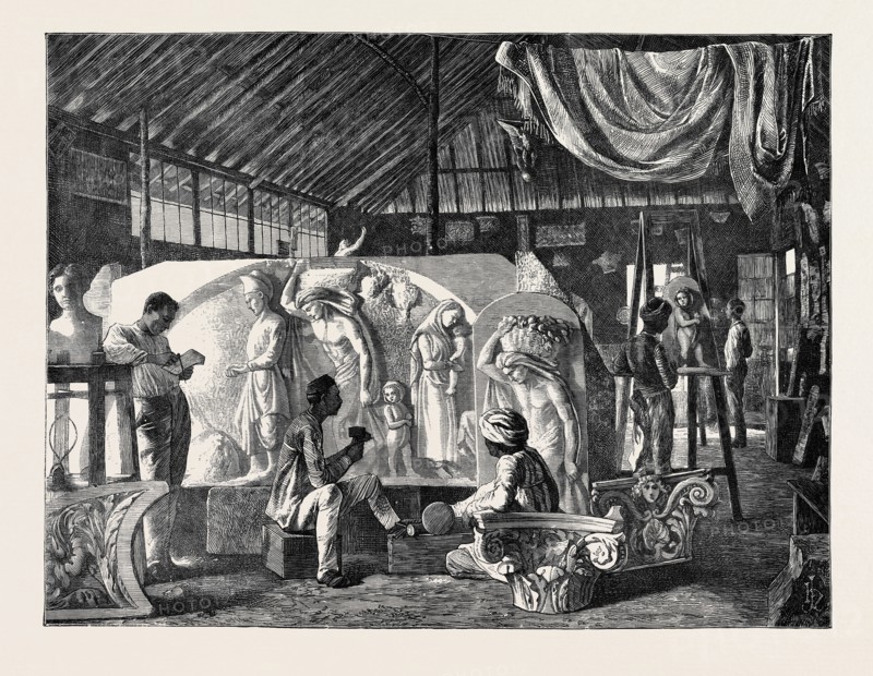 INDIAN SKETCHES: SIR JAMSETJEE JEEJEEBHOY'S SCHOOL OF ART AT BOMBAY