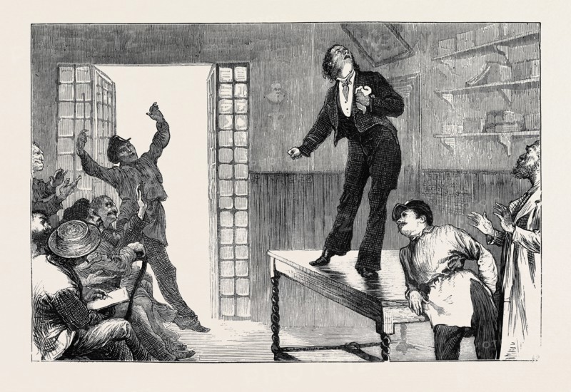 THANKSGIVING DAY: SCENE FROM THE PARISIAN PLAY "RABAGAS"