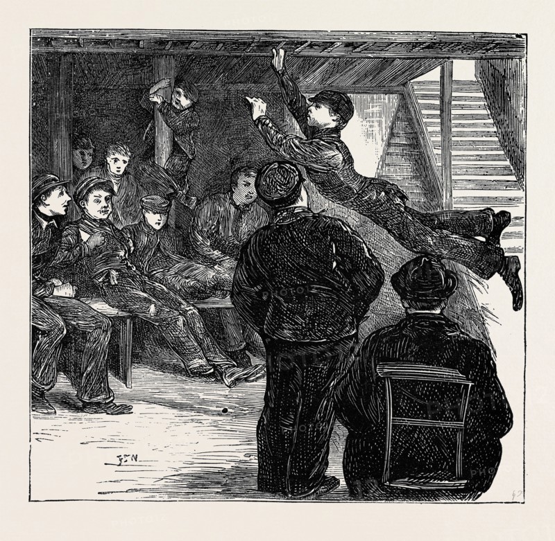 HOME FOR NEWS-BOYS IN THE METROPOLIS: THE EXERCISE ROOM