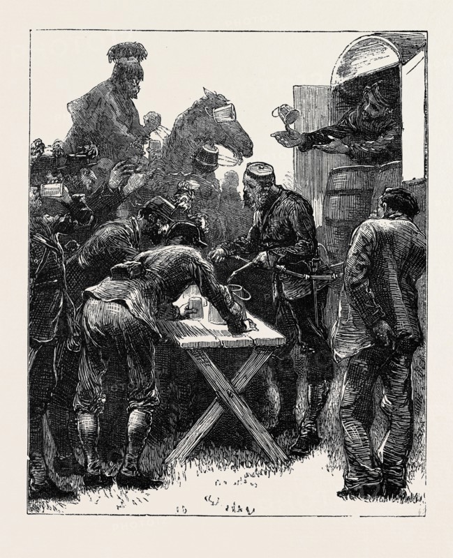 THE VOLUNTEER REVIEW AT BRIGHTON: REFRESHMENTS ON THE FIELD
