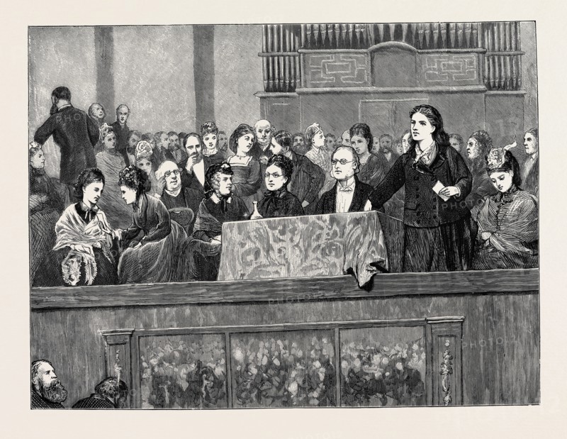 WOMEN'S RIGHTS: A MEETING AT THE HANOVER SQUARE ROOMS