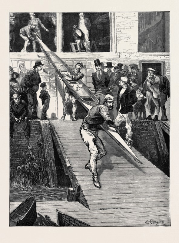 THE INTERNATIONAL BOAT RACE: THE AMERICAN CREW AT BIFFEN'S YARD