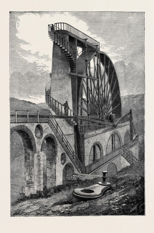 THE GREAT LAXEY WATER-WHEEL, ISLE OF MAN