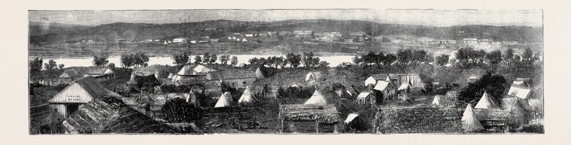 PANORAMA OF THE DIAMOND FIELDS, VAAL RIVER, SOUTH AFRICA