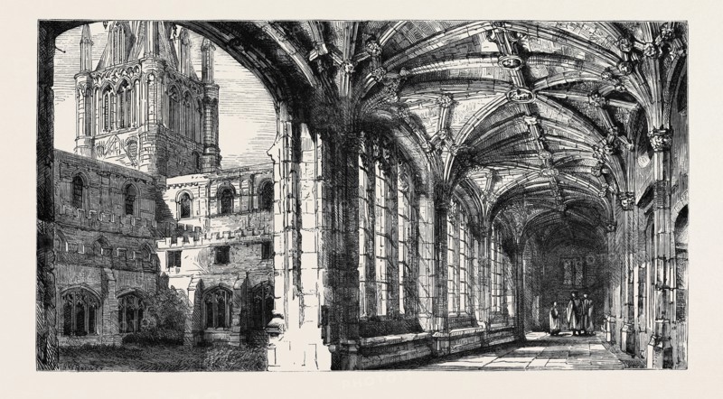 OXFORD: CATHEDRAL AND CLOISTERS, CHRIST CHURCH