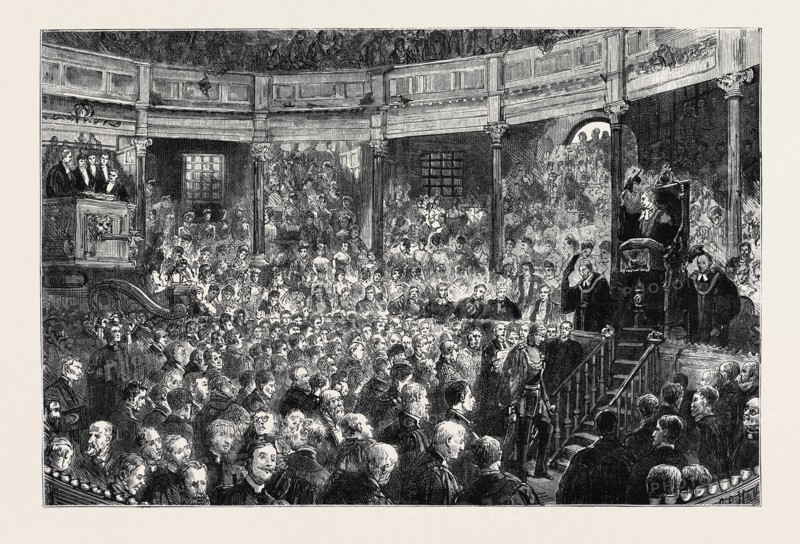OXFORD, COMMEMORATION: THE THEATRE: AN HONORARY D.C.L.: "PLACET NE VOBIS, DOCTORES?" "PLACET NE VOBIS, MAGISTRI?"