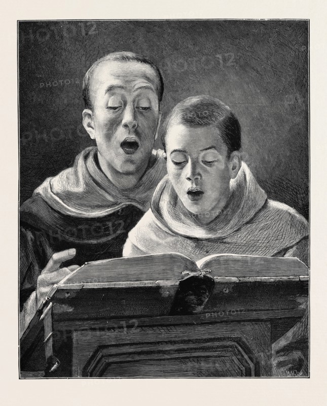 "A REHEARSAL" FROM THE PICTURE BY A. ROBERTS