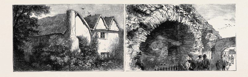 LEICESTER: LATIMER'S HOUSE (LEFT), THE OLD JEWRY WALL (RIGHT)