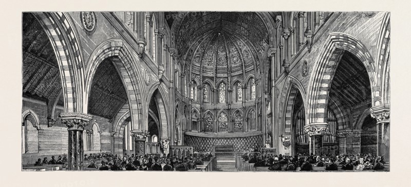 LEICESTER: INTERIOR OF ST. MARK'S CHURCH
