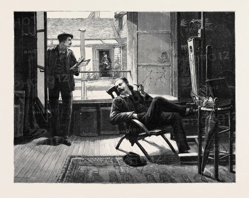 "NEIGHBOURS" FROM THE PICTURE BY W.H. BARTLETT