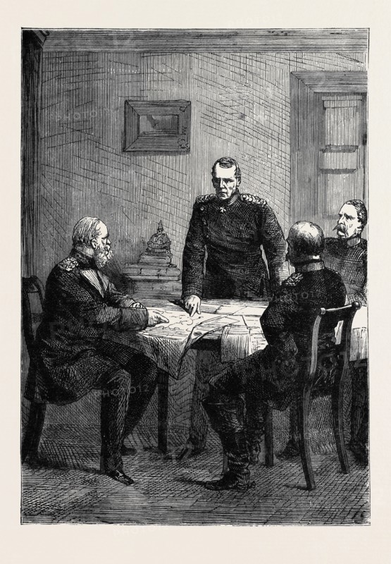 THE AUSTRO-PRUSSIAN WAR, COUNCIL OF WAR AT GITSCHIN, JULY 2, 1866