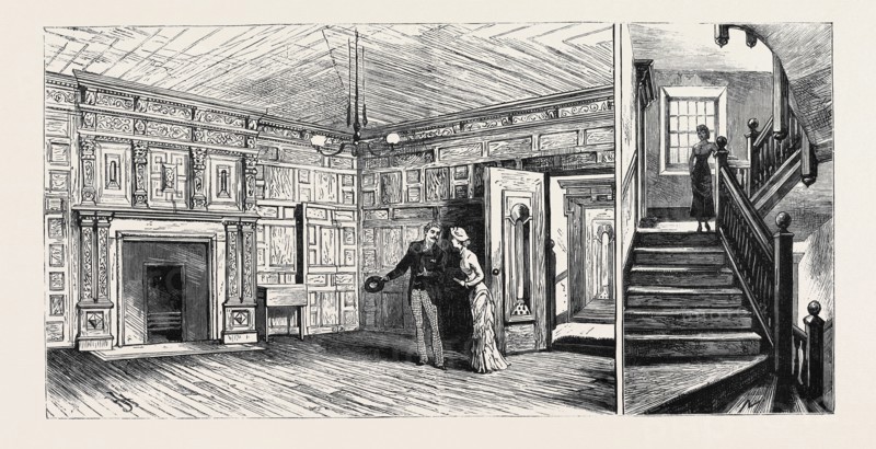 HULL: THE WHITE HART INN: THE PLOTTING CHAMBER (LEFT), STAIRCASE (RIGHT)