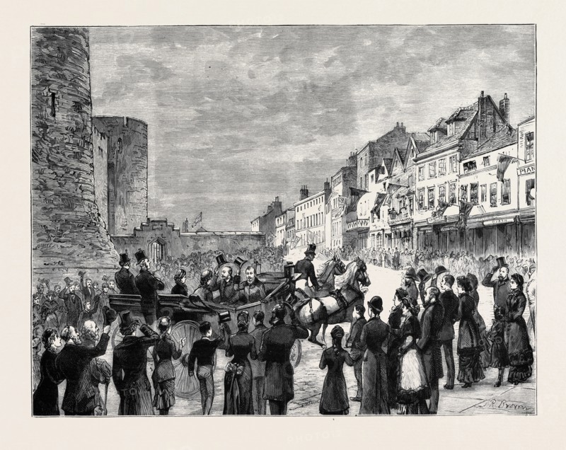 THE APPROACHING ROYAL MARRIAGE:  ARRIVAL OF PRINCESS HELEN AND PRINCE LEOPOLD AT WINDSOR