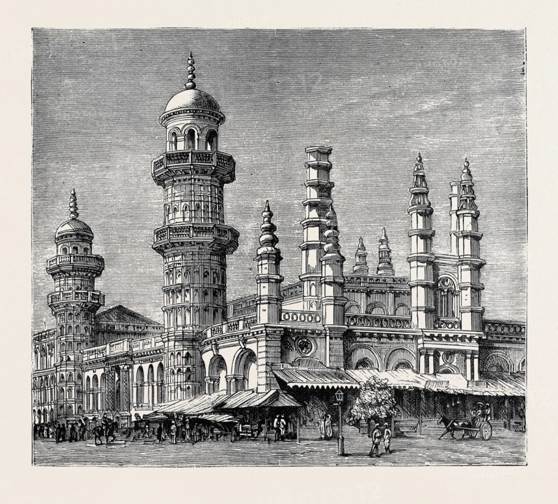 THE VICEROY OF INDIA'S VISIT TO RANGOON, BRITISH BURMA: MAHOMEDAN MOSQUE