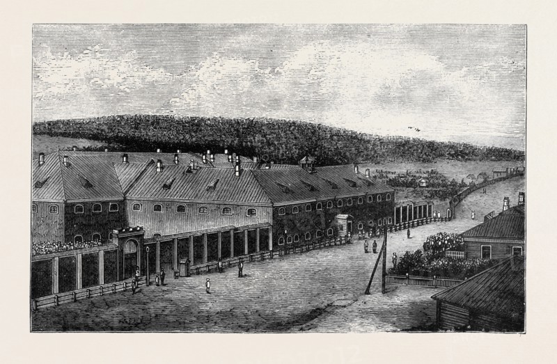 SIBERIA: THE ALEXANDREFFSKY CENTRAL PRISON, NEAR IRKUTSK