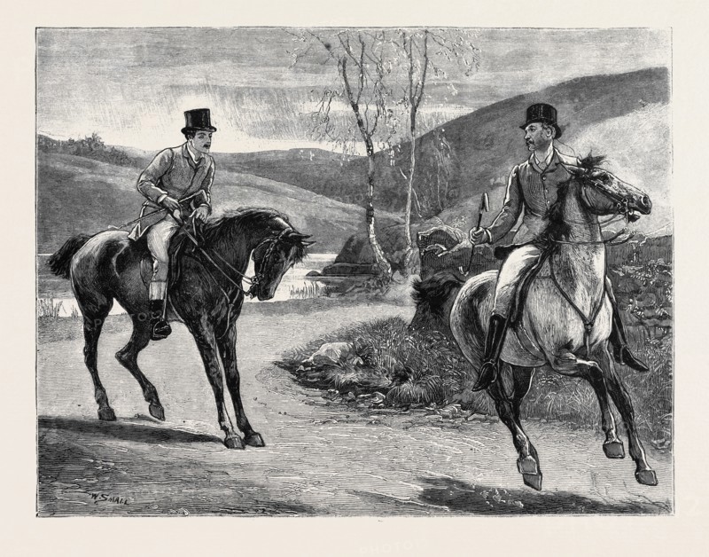 MARION FAY: A NOVEL, BY ANTHONY TROLLOPE: "Mr. Crocker," said Lord Hampstead, "if you will remain here for five minutes I will ride on; or if you will ride on I will remain here till you are out of sight. I must insist that one of these arrangements be made."
