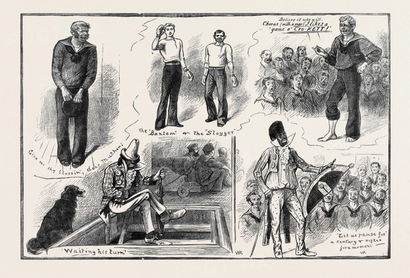 A "FREE AND EASY " ON BOARD H.M. TRAINING SHIP "BOSCAWEN"