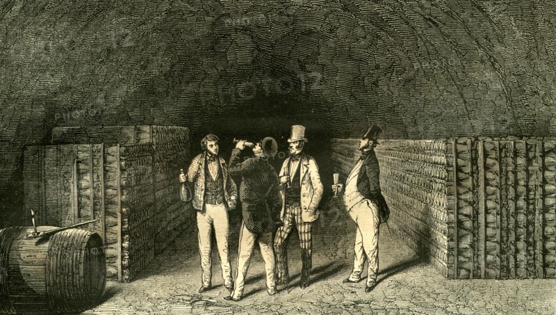 Caves, France, 19th century