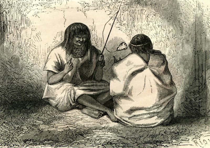 Cup and ball Game, 1869, Peru