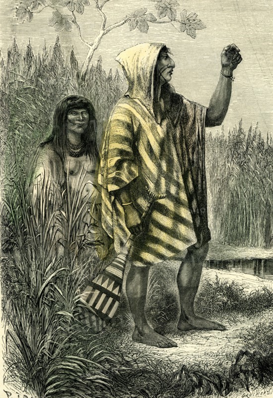 Chontaquiros Indians, 1869, Peru