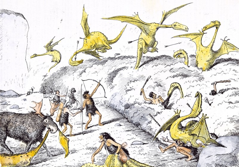 Prehistoric Peep by Reed. A little dragons shooting