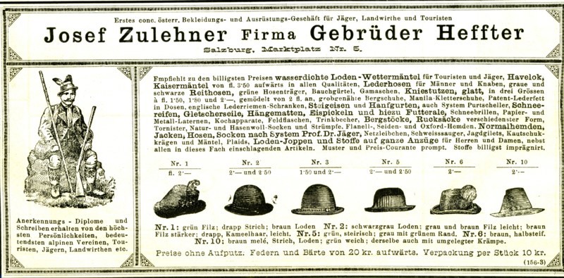 Hunting Hats, Austria 1891