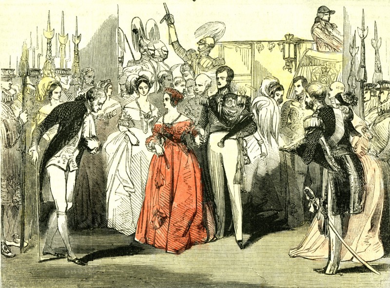Queen's visit to the Opera House, 1846, London
