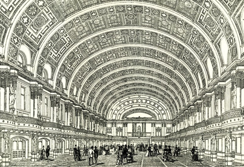 People's Palace, London, U.K., 1887, the Queen's hall opened by Her Majesty