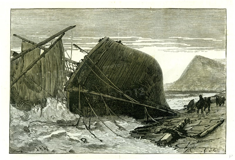 Dover, U.K., 1887, wreck of the Russian vessel Joutsen