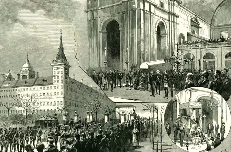 Madrid, Majerit, Spain, 1885, The death of the King of Spain