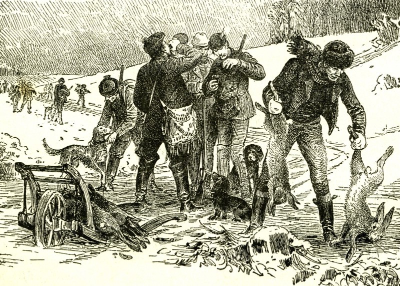 Hunting, Austria, 1891